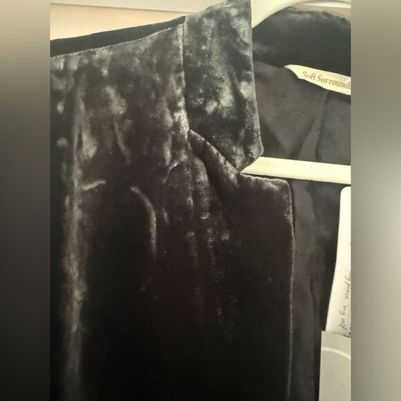 Soft Surrounding Afton Silk Velvet Jacket, Size XL - Picture 3 of 8